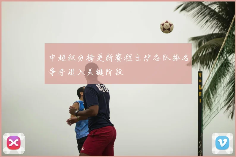 中超积分榜更新赛程出炉各队排名争夺进入关键阶段
